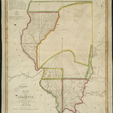 Map of Illinois from 1818