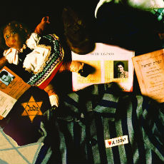 Holocaust artifact collage