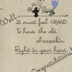 sillouette of a graduate shakes a diploma at a cartoon globe