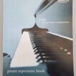 Program cover for Sejong Music Competition with an image of a piano.