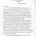 Letter to Faith Jones from Dewey Jones