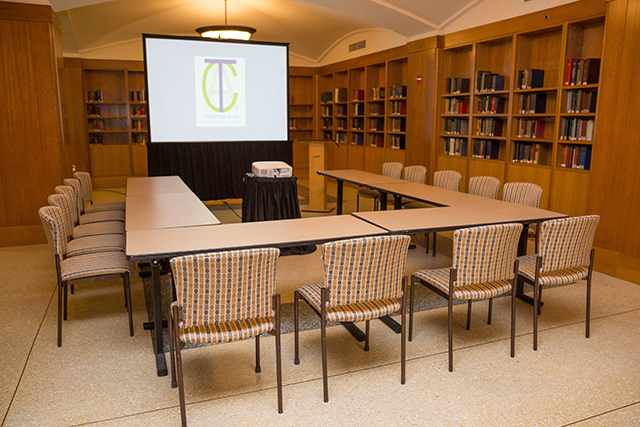McKim conference room with a three-sided setup