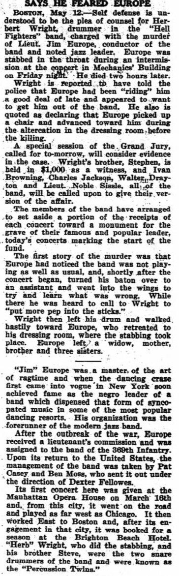 Article from The New York Clipper (May 1919)