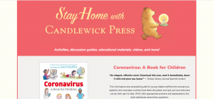 Candlewick Press website screen shot