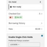 Screen shot demonstrating how to change your Single Click Holds preference
