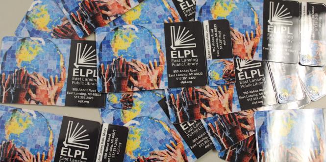 A pile of ELPL library cards