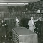 The Fine Arts Room included a soundproof Music Room, with custom-built wooden drawers for the vinyl record collection.