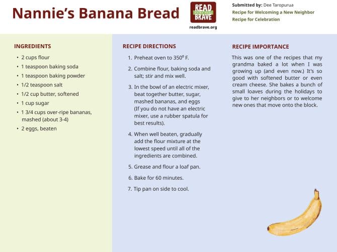 Nannie's Banana Bread