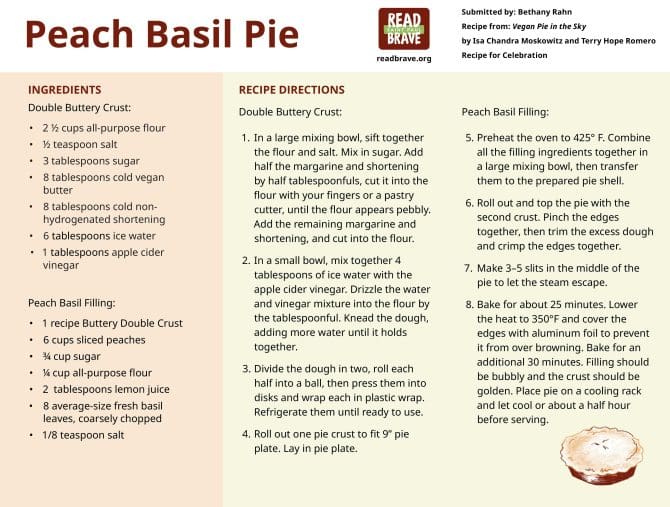 Peach Basil Pie