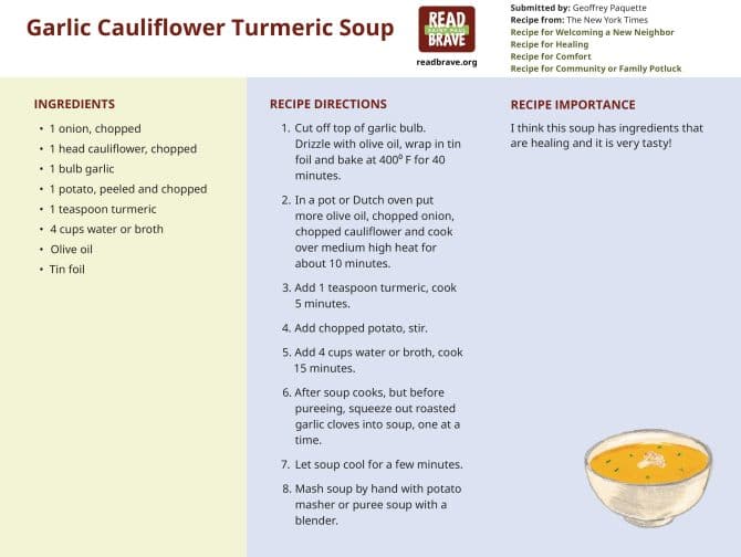 Cauliflower Turmeric Soup