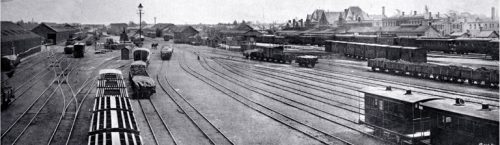 The railway yard and station, west of the Madras Street bridge [1900] CCL PhotoCD 3, IMG0068