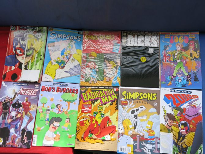 My Free Comic Book Day comics from 2018, plus purchases from Comics Compulsion. 