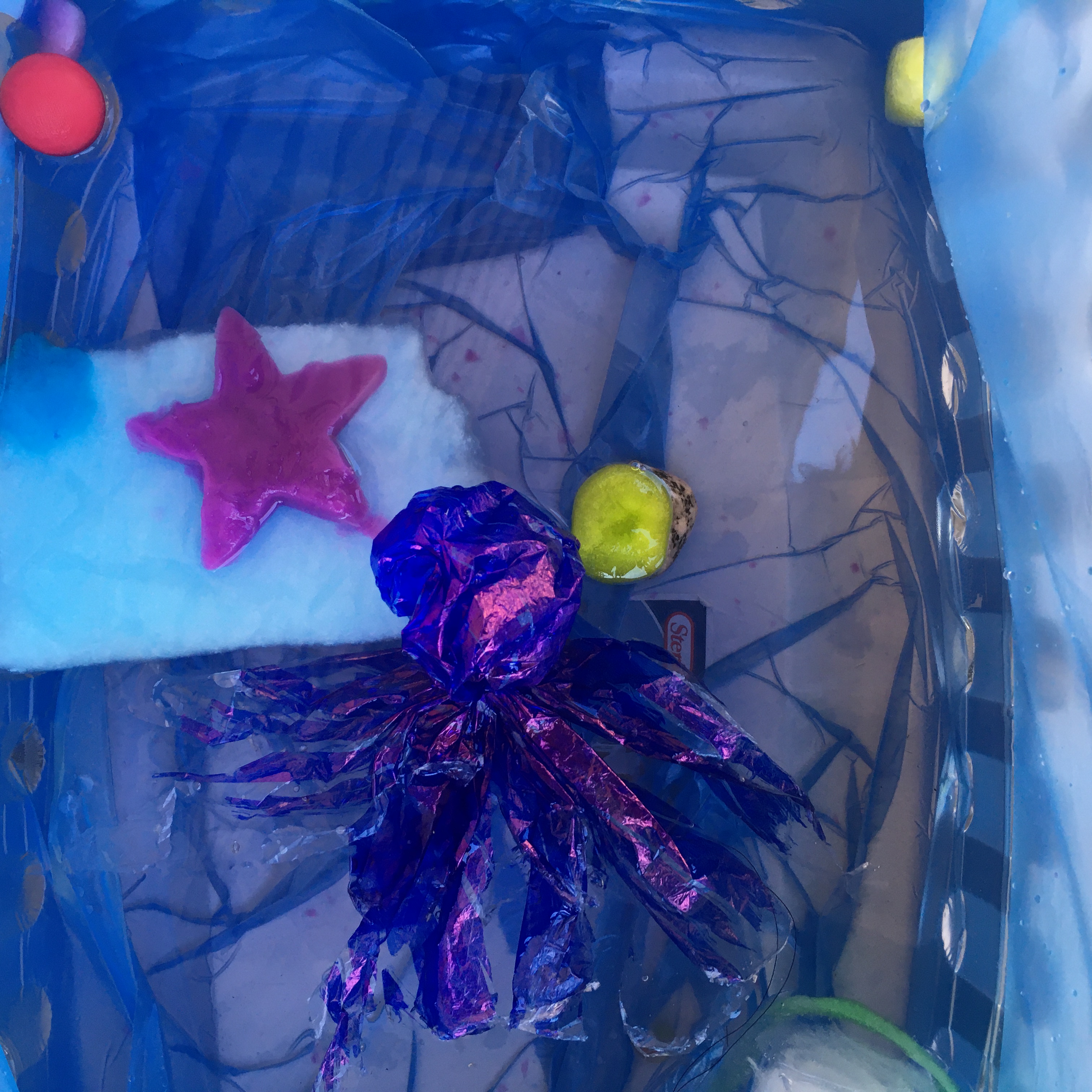 homemade jelly fish and star fish