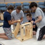 Teens assemble a Little Free Library
