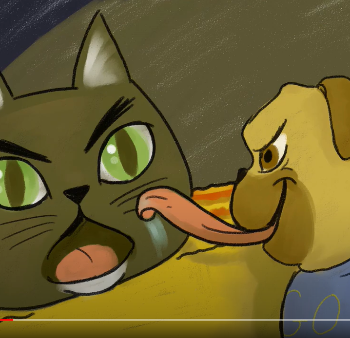 <p>Story Sketch Cat vs Pug by Elliott S.</p>