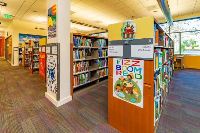 Cupertino Library Downstairs Children's Books