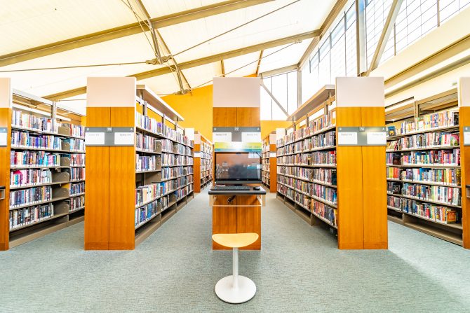 Cupertino Library Upstairs Books