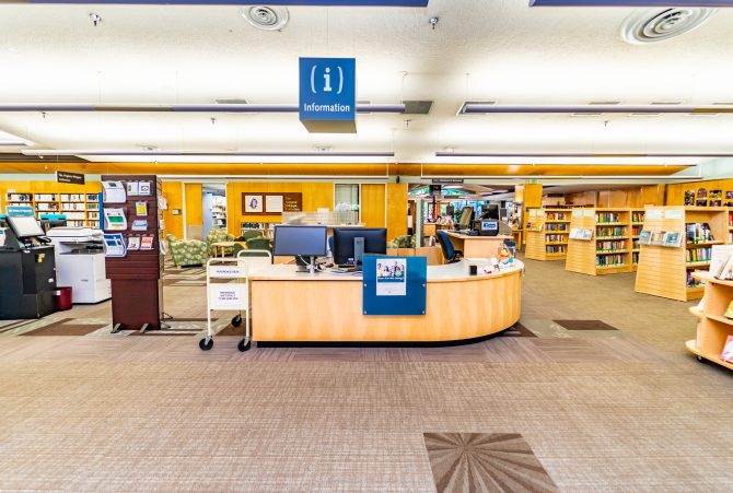 <p>Los Altos Library Adult and Teen Information Desk</p>