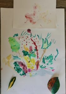Painting with Leaves