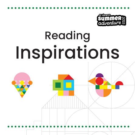 Text: Summer Adventure 2025's Reading Inspirations.