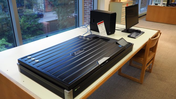 Photo of the larger format scanner