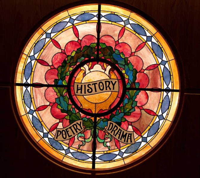 Historic stained glass window - History