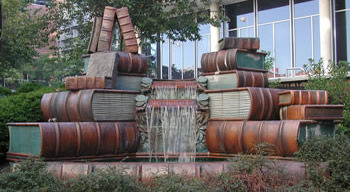Valerio book fountain
