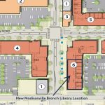 New Madisonville branch library location on street map