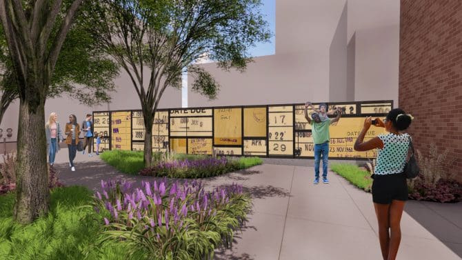 North Vine Street Plaza Concept - Plans Not Final