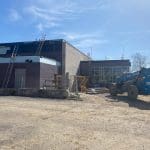 April 2022 Construction Progress - Walnut Hills Branch Library