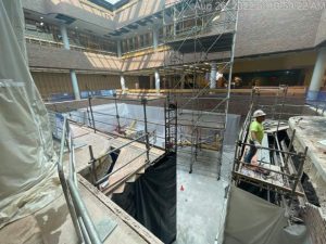 August 2022 Construction Progress - Downtown Main Library