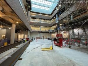 December 2022 Construction Progress - Downtown Main Library