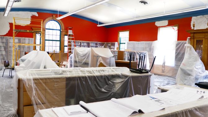 December 2022 Construction Progress - Pleasant Ridge Branch Library