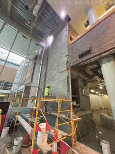 January 2023 Construction Progress - Downtown Main Library