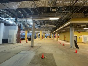 January 2023 Construction Progress - Downtown Main Library