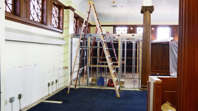 January 2023 Construction Progress - Corryville Branch Library