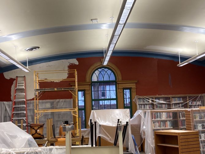 January 2023 Construction Progress - Pleasant Ridge Branch Library