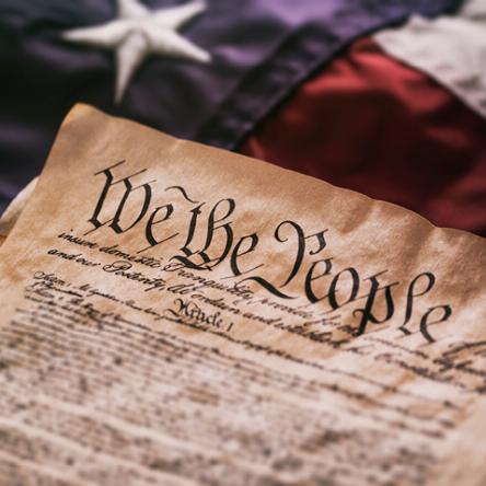 We The People of the US Constitution corner document, Gale US History