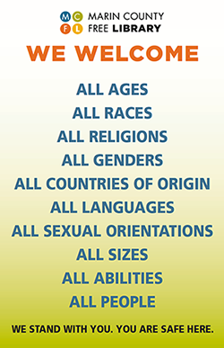We welcome all ages, all races, all religions, all genders, all countries of origin, all languages, all sexual orientations, all sizes, all abilities, all people.
