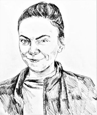 drawing of McKay McFadden by Vanessa Waring
