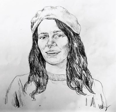 drawing of Nicole Lavelle by Vanessa Waring