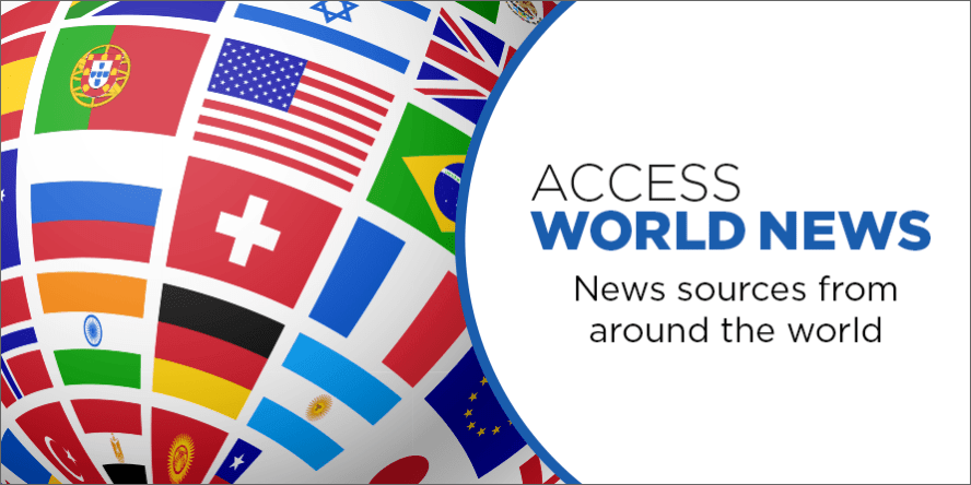 Access World News: News sources from around the world