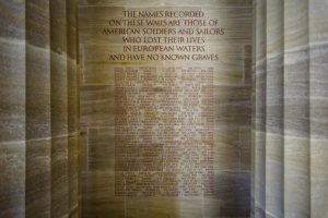 Names of Americans missing in action during World War I