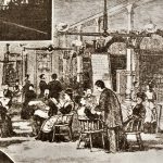 In 1870 the Y.M.L.A. moved to larger quarters in the “Granite Block,” located at the northwest corner of Broad Street and the railroad tracks, 21 South Broad Street. (1869-1874)