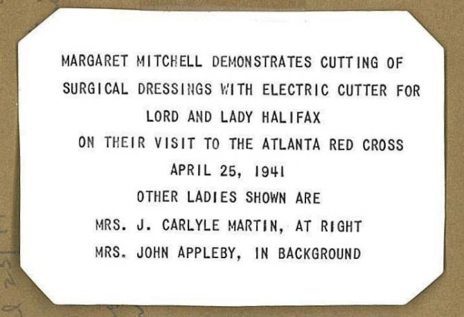 CENTRAL - MARGARET MITCHELL red cross back-page
